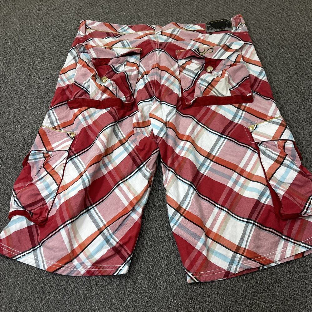 Coogi Cargo Shorts Red Mens Size 44 Baggy Y2K Vtg Australia Streetwear Pockets - Picture 8 of 15